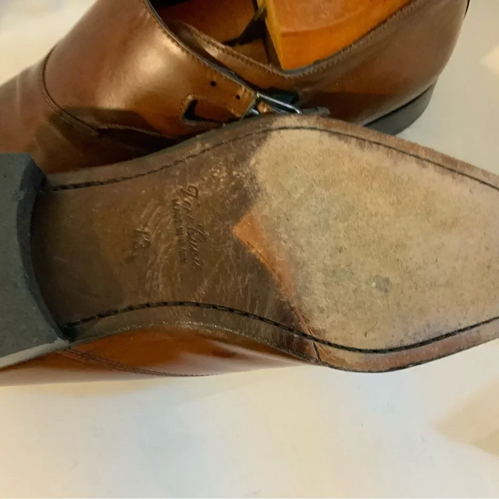 Profession Le  Bottier Depuis 1965 Brown Shoes all Leather buckles  EU 43 US 10